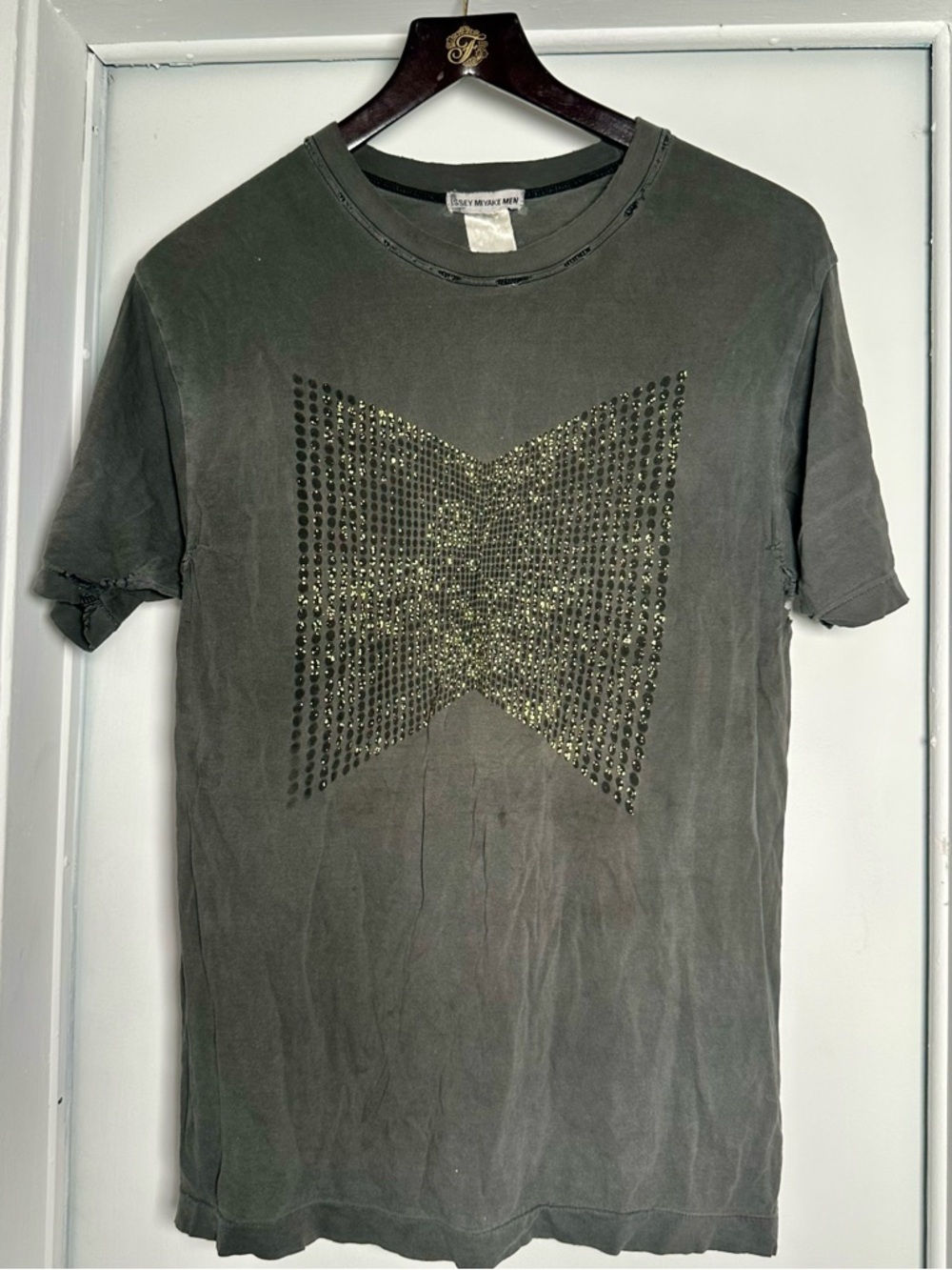 Issey Miyake Men Distressed Graphic T Shirt Archive Deconstructed Rare Piece